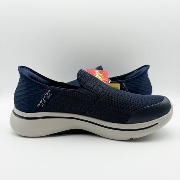 Skechers Mens Performance GO Walk Arch Fit Slip In Sneakers US 9.5 XW Blue NIB - Picture 6 of 13